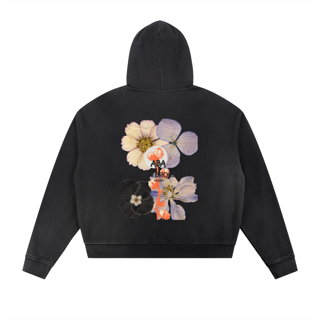 ABA FLORAL ZIP UP