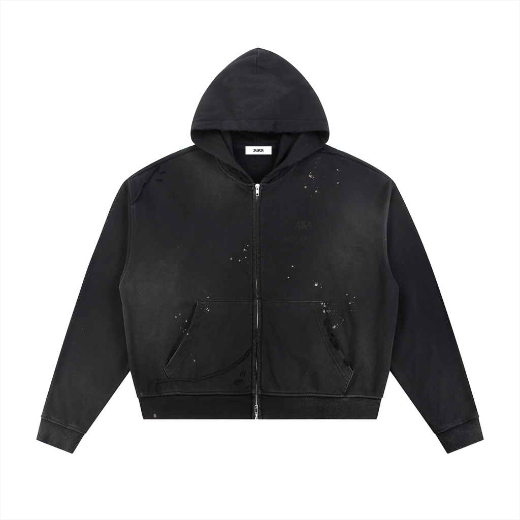 ABA FLORAL ZIP UP