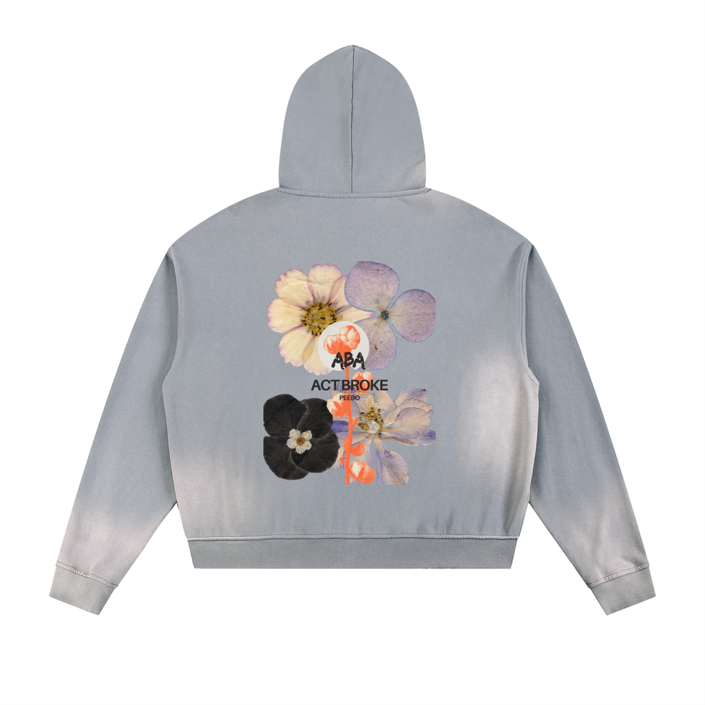 ABA FLORAL ZIP UP
